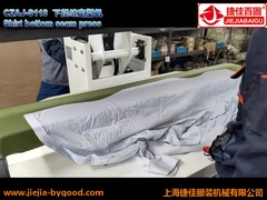 Mesin press penyegel jahitan bawah kemeja bebas kerut