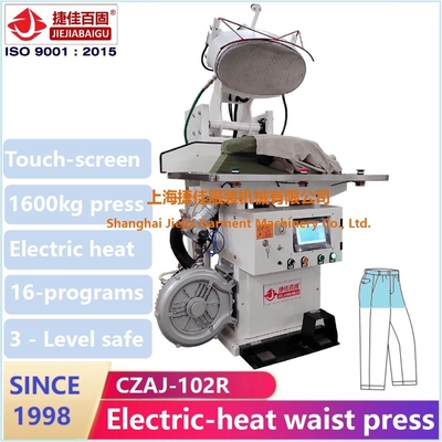 Celana Santai Celana Steeam Menekan Mesin Layar Plc Mesin Setrika Garmen