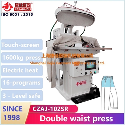 Mesin Press Celana Cotton 1ph Touch Screen Plc