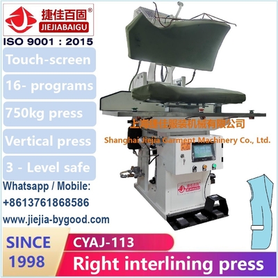 Mesin Press Kain Layar Sentuh Otomatis Untuk Garment Steam Press