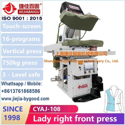 Shanghai Jiejiabaigu Factory 1998 Full Range Garment Ironing Machine lady dress depan
