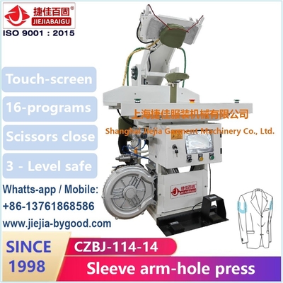 Arm Hole LED PLC Seam Pressing Machine / Peralatan Setrika Suit Dress