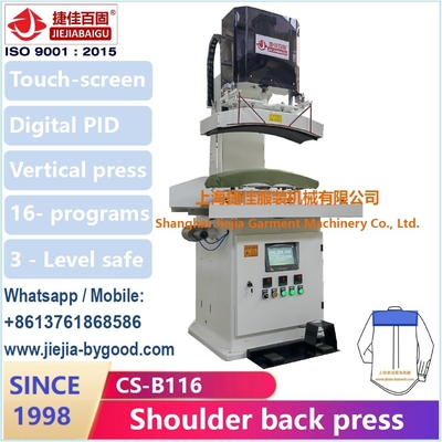 220V listrik vertikal mesin penekanan kaos untuk collar cuff press