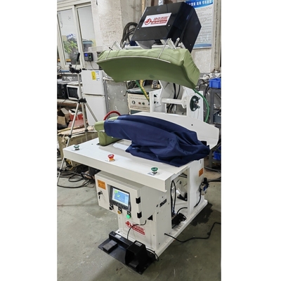 Setelan blazer profesional lengan ganda siku belakang jahitan mesin pers uap Sistem