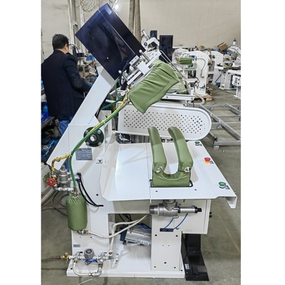 Setelan blazer profesional lengan ganda siku belakang jahitan mesin pers uap Sistem