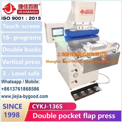 Touch Screen PLC Control saku flap kepala ganda mesin pers vertikal
