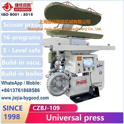 Mesin cuci Steam Press utilitas SS buck mesin pressing peralatan layar sentuh