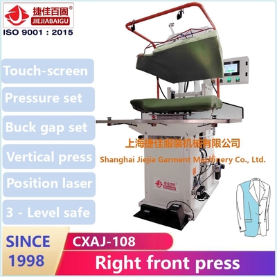 Mesin Press Otomatis 1500W Vertikal Untuk Pakaian 0.4-0.6MPa