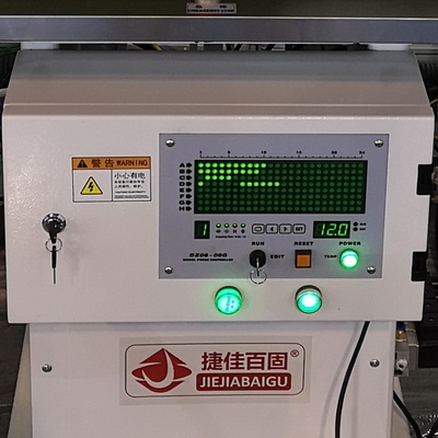 PLC 0.6Mpa Jeans Press Machine Fabric Shrink Test Dengan Kompresor Udara