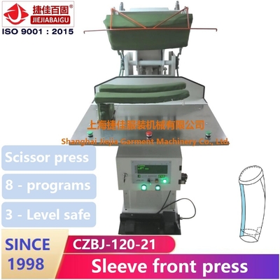 Mesin Press Dress Otomatis Jaket 0.4-0.6MPa Jahitan Depan Lengan Ganda