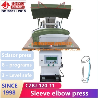 Mesin Press Otomatis 750w Untuk Pakaian Jahitan Siku Lengan Ganda